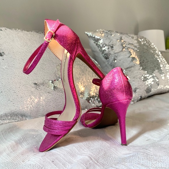 FINAL SALE - Hot pink Audrey Brooke heels / 7 US - Picture 3 of 7